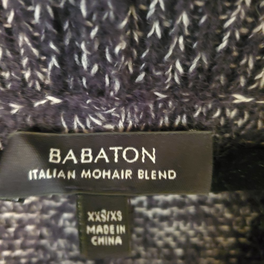 Babaton Aritzia Javier Italian Mohair Wool Long Cocoon Sweater Charcoal xxs/xs - Picture 3 of 3